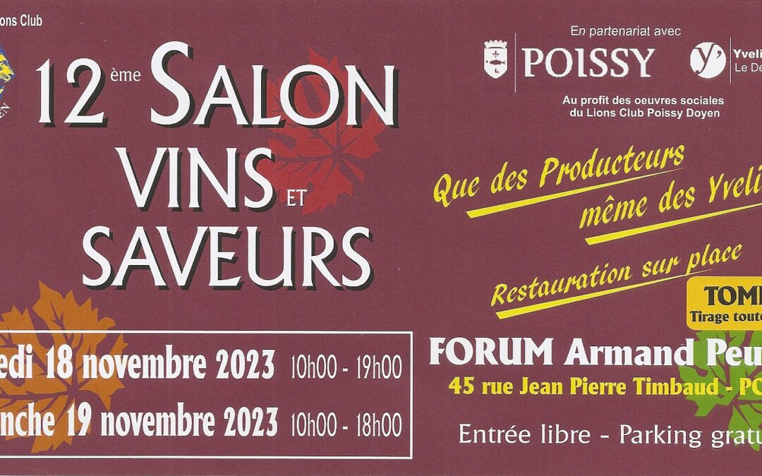 Salon des vins de Poissy (78)